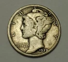 #1 Very Good++ 1929 P Nicer Low Mintage Mercury Dime