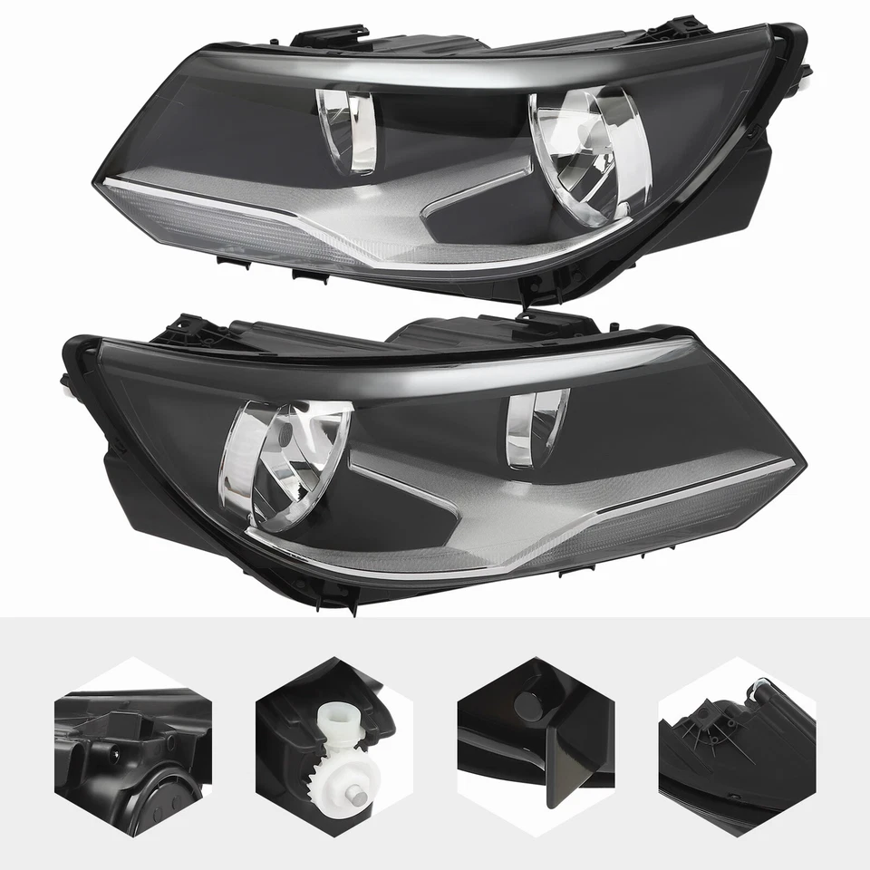 For 2012-2017 Volkswagen Tiguan Headlight Halogen Headlamp(s) Left/Right Side Foto 2 de 4