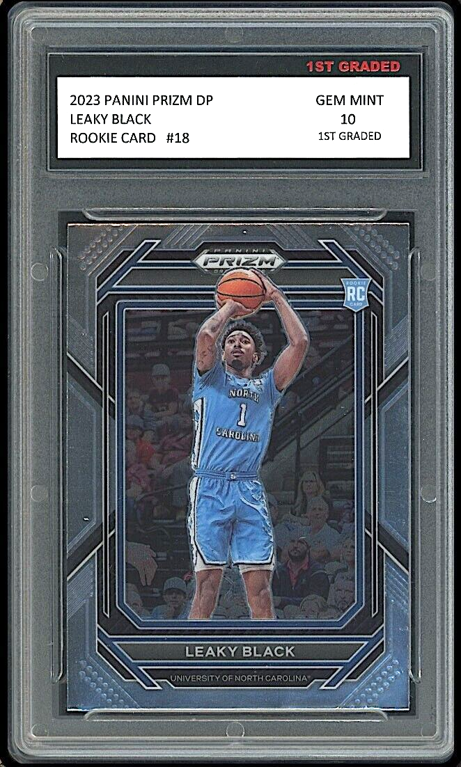 Leaky Black 2023 Panini Prizm DP 1st Graded 10 Rookie Card #18 Hornets