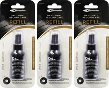 SET OF 3 Discwasher D4+ System Vinyl Record Album Cleaning Spray Bottle #RD2047Z