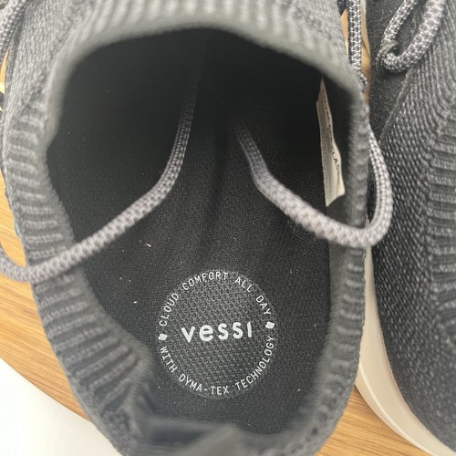 Vessi Women's Cityscape Classic Sneaker Shoes Black White Size 10 - Picture 8 of 9