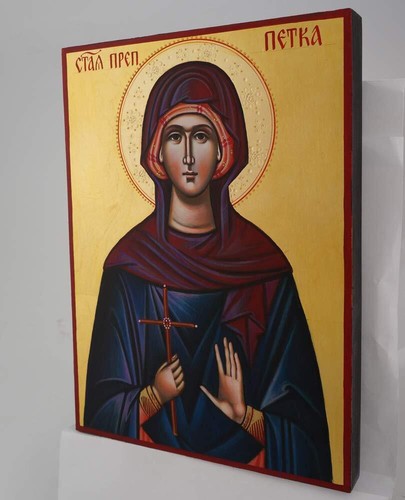 St. Paraskevi Ikone handbemalt orthodox byzantinisch christliches Geschenk - Bild 3 von 8