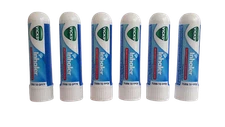 6x .5ml Vicks Inhaler Allergy Cold Nasal Blocked Nose Relief Congestion BEST SLR