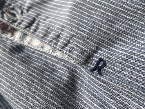 Camisa REPLAY Para Hombre Azul Talla Mediana Manga Larga Algodón Botón Informal Rayas - Imagen 6 de 8