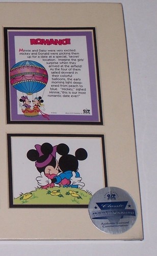 Disney Mickey & Minnie Mouse w/Friends Lithograph Print Romance 11-016 Sealed - Picture 5 of 5