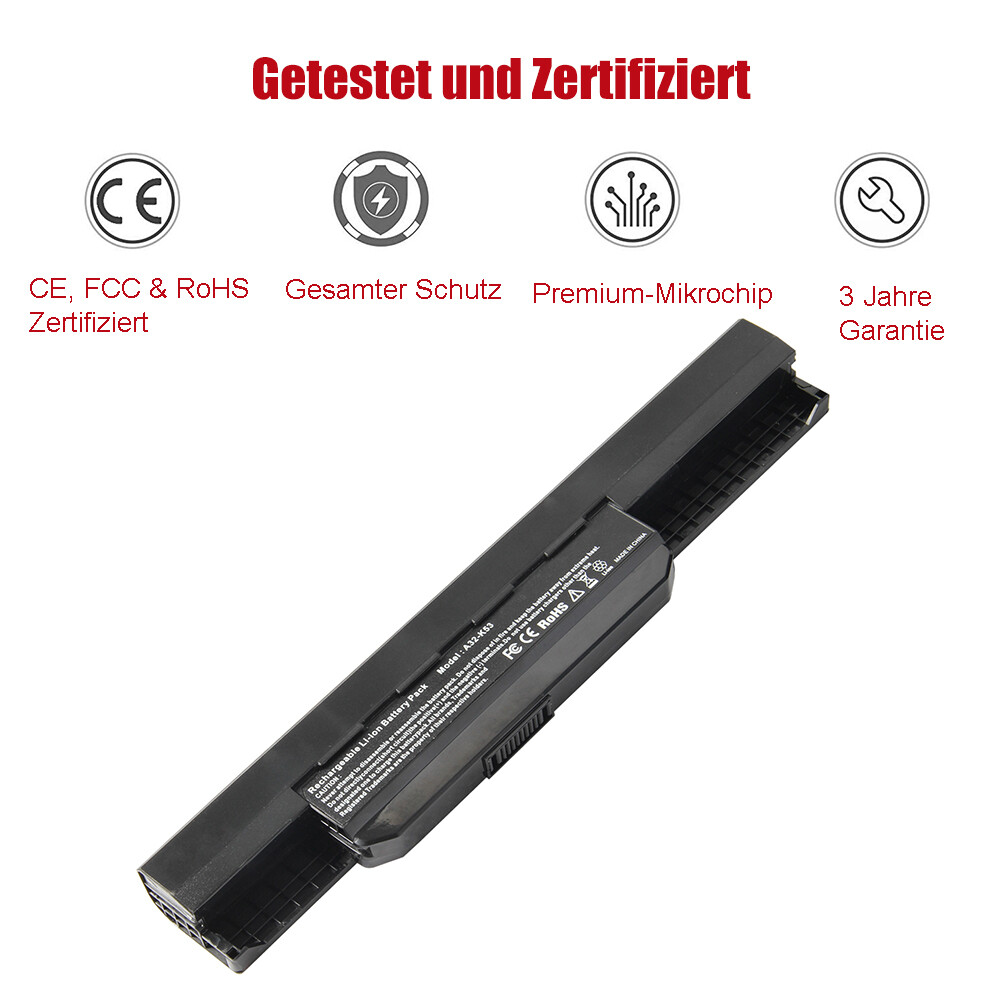 Ersatzakku Für Asus Laptops – Kompatibel Mit A32-K53, K53S, X53S Und Mehr