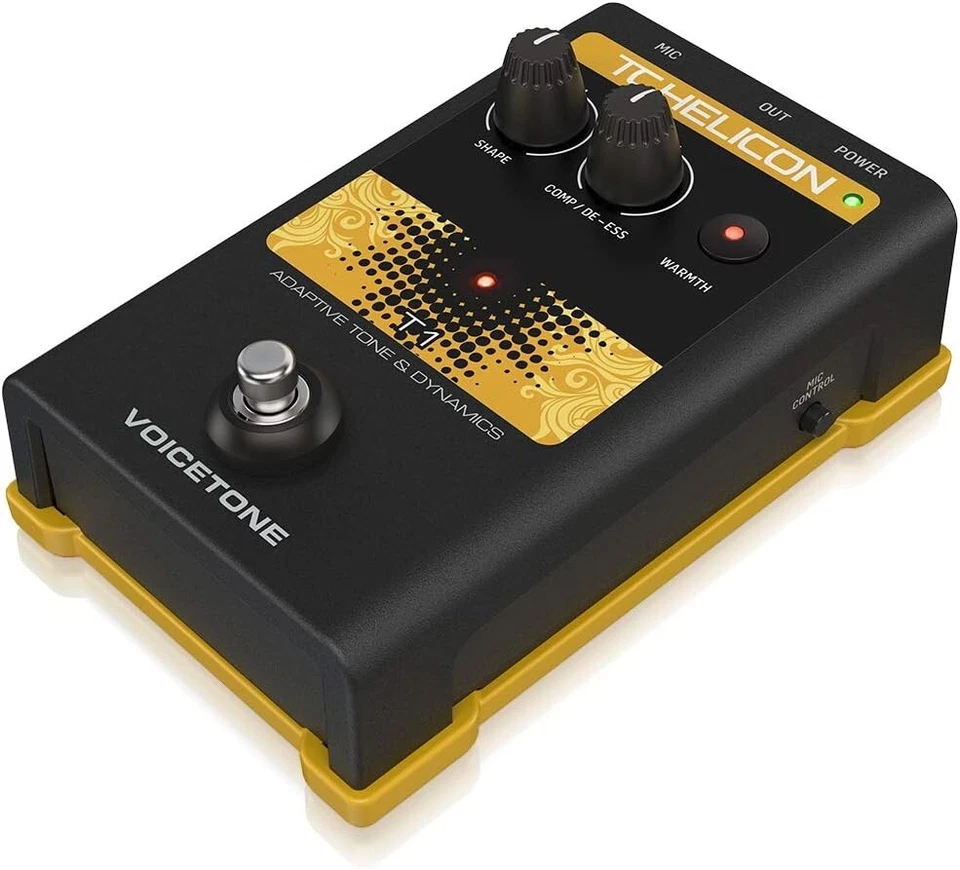 TC-Helicon VoiceTone T1 Vocal Tone and Dynamics Effects Pedal JP NEW - Image 2 of 4