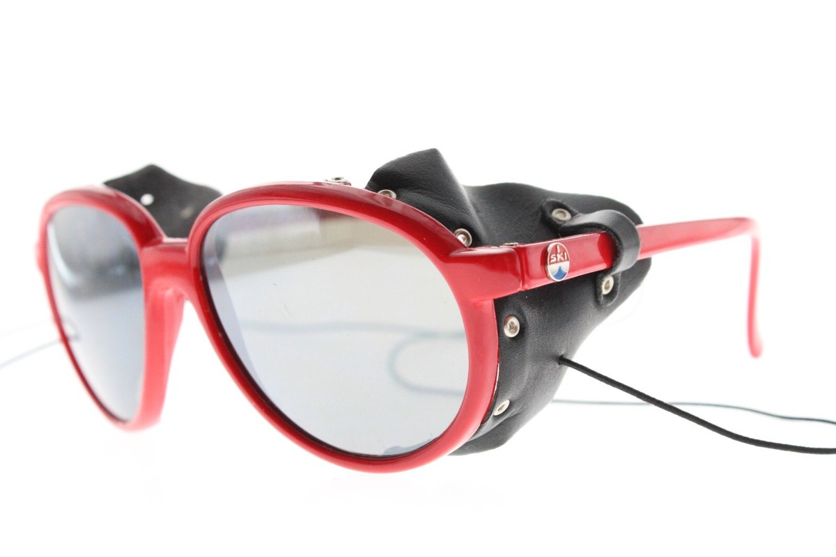 Vintage 1980s I Ski Mirrored Aviator Sunglasses Navy‎ Frame Blinders Vintage 1980s I Ski Mirrored Aviator Sunglasses Navy Frame  main image 3