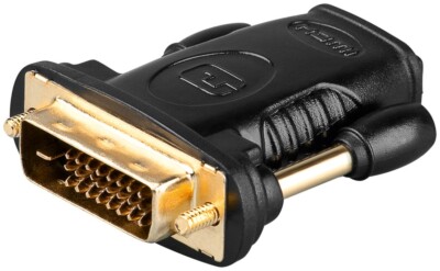 HDMI auf DVI Adapter HDMI A Buchse zu DVI Stecker 24+1 Kontakte vergoldet PC