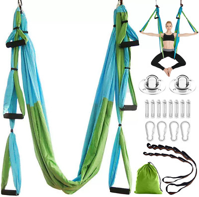 Aerial Yoga Hängematte Set, Aerial Yogatuch Yoga Schaukel Swing Anti-Schwerkraft