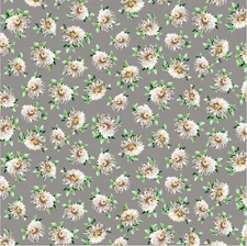 Michael Miller Fabrics~Budding Sunflowers~Gray~ Sunflower Festival BTY, DCX10737