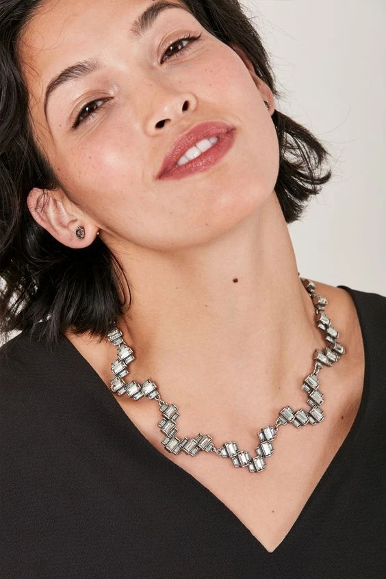 Stella Dot Hatley Baguette Necklace Brand New In Original Box RV