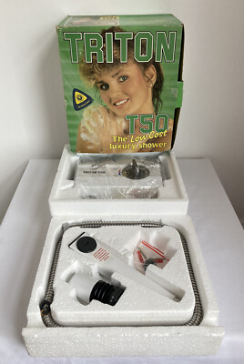 Vintage Triton T50 elektrische Dusche altes Modell - Auslaufmodell 1980 s selten verpackt