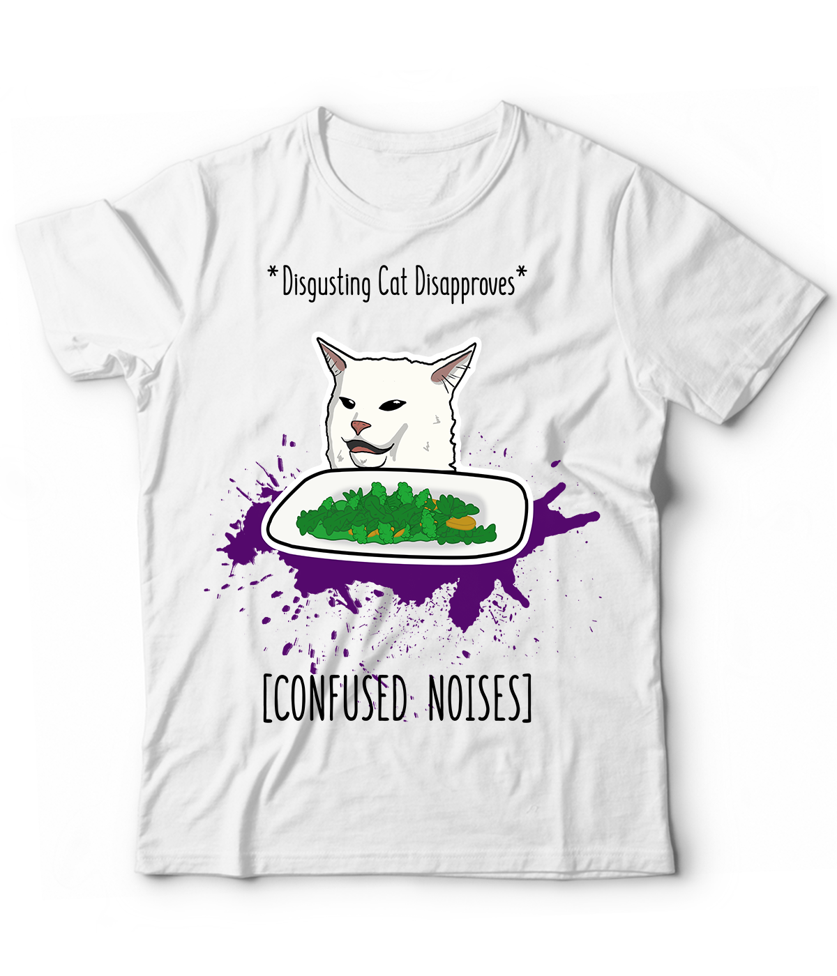 T-Shirt Con Stampa Gatto Carino Da Donna S Novit&agrave; Gatto Divertente Con Occhiali T-Shirt Manica