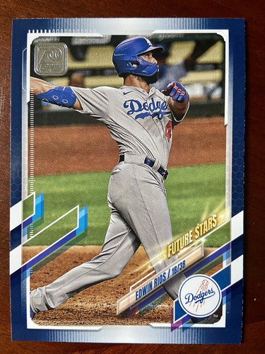 2021 Topps Series 2 Royal Blue Parallel Future Stars Edwin Rios #393 ...