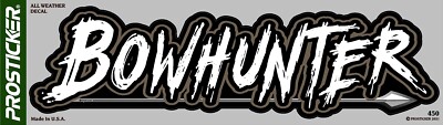 ProSticker 450 (One) 3.5'' x 13 '' Bow Hunter Decal Archery Whitetail Arrow