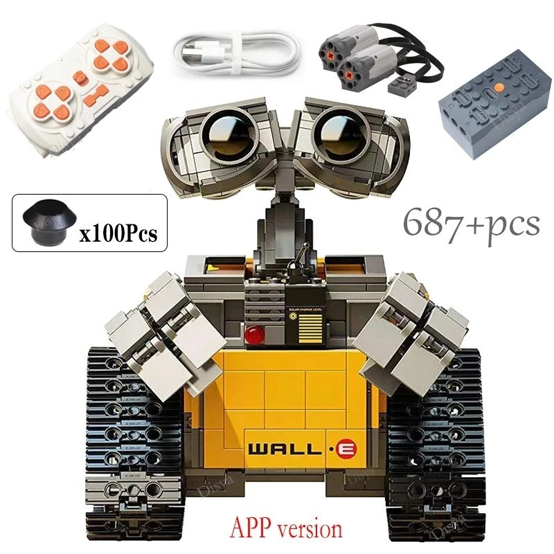 WALL-E 687PCS Robot Action Figure For Kids Toys Building Blocks Bricks XMas-Toys - Image 2 of 3