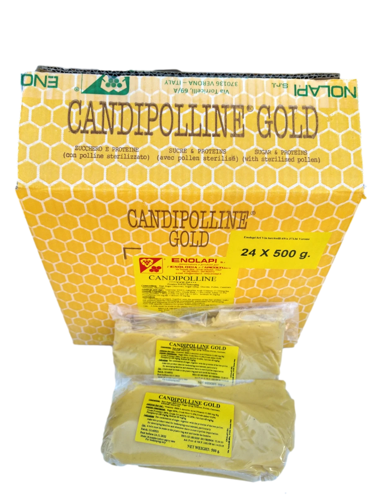 Candipolline Gold - 2 x 500g Packs - BEE FOOD FEED - Excellent Date - MAR 2026 - Picture 1 of 2