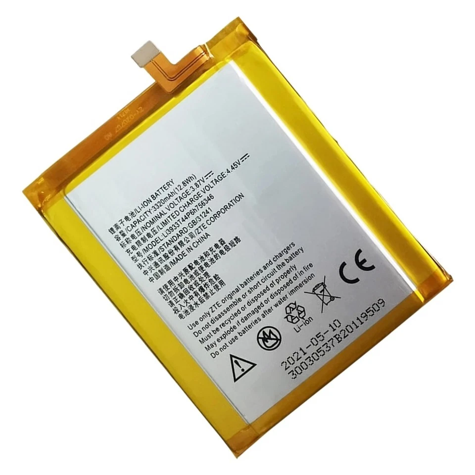 Batería de polímero de litio 3320 mAh LI3931T44P8H756346 para ZTE Axon 7 Foto 2 de 3