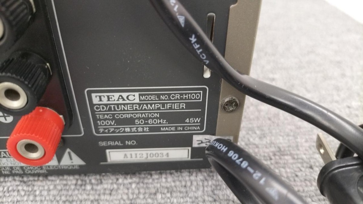 TEAC CR-H100 CD Player Used w/Accessories | eBay