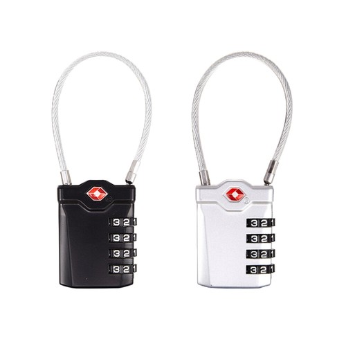 2 Pcs Luggage Lock Padlock Combination Airplane Travel Essentials - Afbeelding 10 van 12