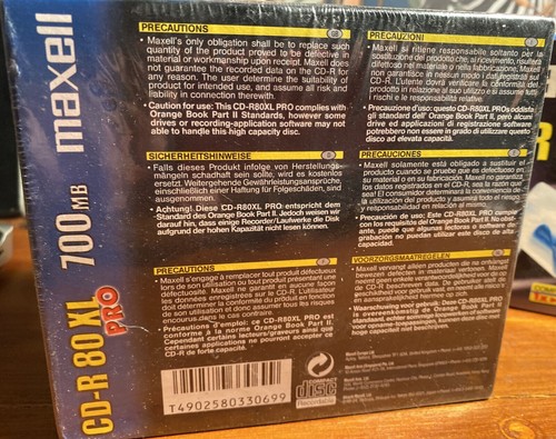10 x CD-R80 XL Pro 700 Mo et 10 x CD-R 80 XL 700 Mo neufs scellés - Photo 4/6