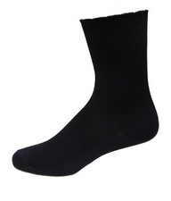 K. Bell Women's Sftdreamy Micro Rib Socks 1 Pair, Black, Women's 9-11 Shoe