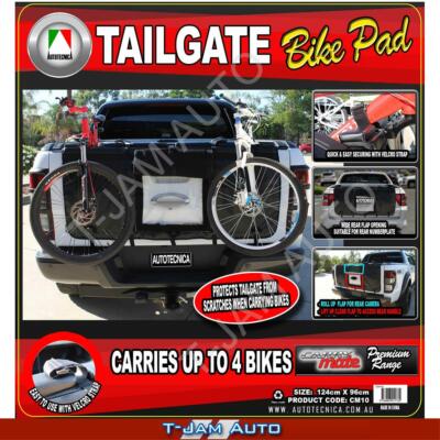 Tailgate Bike Carrier Pad protector for Ute Tuck (4 Bike Holder