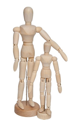 Houten Hand Model Mannequin Hand Model Flexibele Beweegbare Vingers Oefenpop Hand Figuur Hand Model Voor Tekening Schetsen Schilderen Mannequin Thuis Bureau Kinderen Speelgoed Gift(Color:10 in