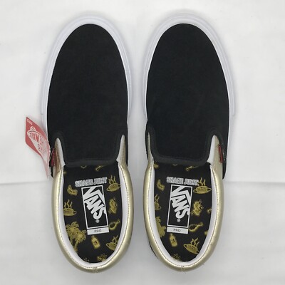 VANS Slip On Pro, Shake Junt, Mens US Size 12, Black Gold  display picture 3