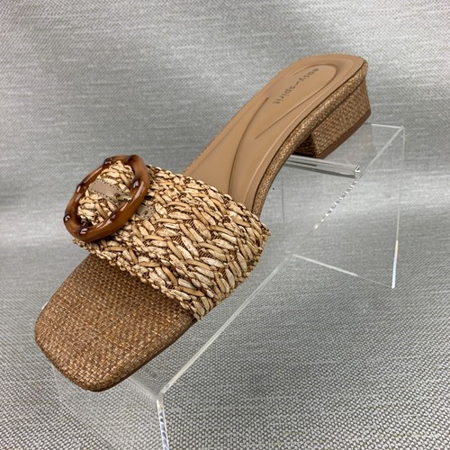 Easy Spirit Gatlin Slide Sandals Square Open Toe Buckle Design Block Heel 10M - Picture 4 of 12