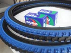 26" x 1.95 Black Blue Bicycle Knobby Tires + Tubes Mountain Bike 26" NEW 26x1.95