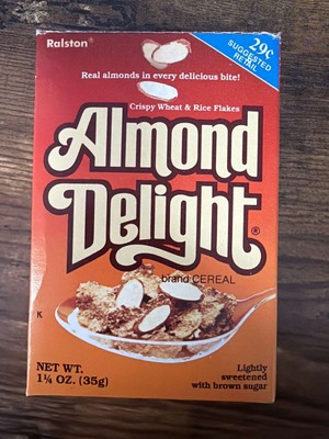 Ralston Almond Delight Mini Cereal Box 1 1/4 oz Vintage 1986 Promo