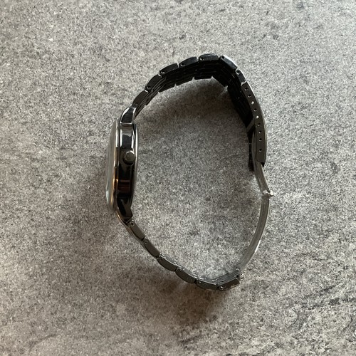 Gruen Precision Men's Watch Quartz 38mm Black & Silver Case and Band A16 - Afbeelding 4 van 6