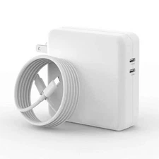 138W USB-C Charger Laptop Advanced GaN Power Adapter for MacBook/iPhone Apple