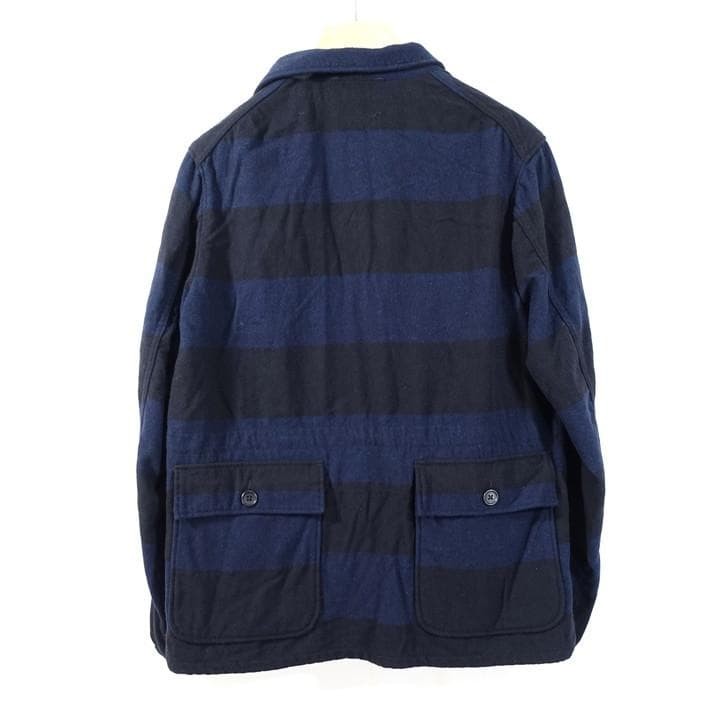 Engineered Garments Wool Border Jacket Navy Black… - image 6