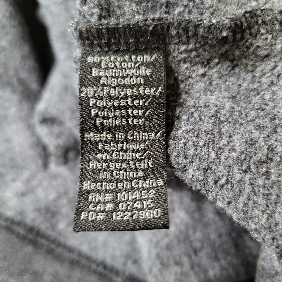 VINTAGE Alpinestars Men Hoodie L Charcoal Fleece Stars Logo Grunge Racer Y2K - Image 4 of 4