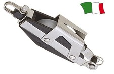 BOZZELLO VIOLINO A 2 PULEGGE CON ARRICAVO E STROZZASCOTTE ACCESSORI NAUTICA