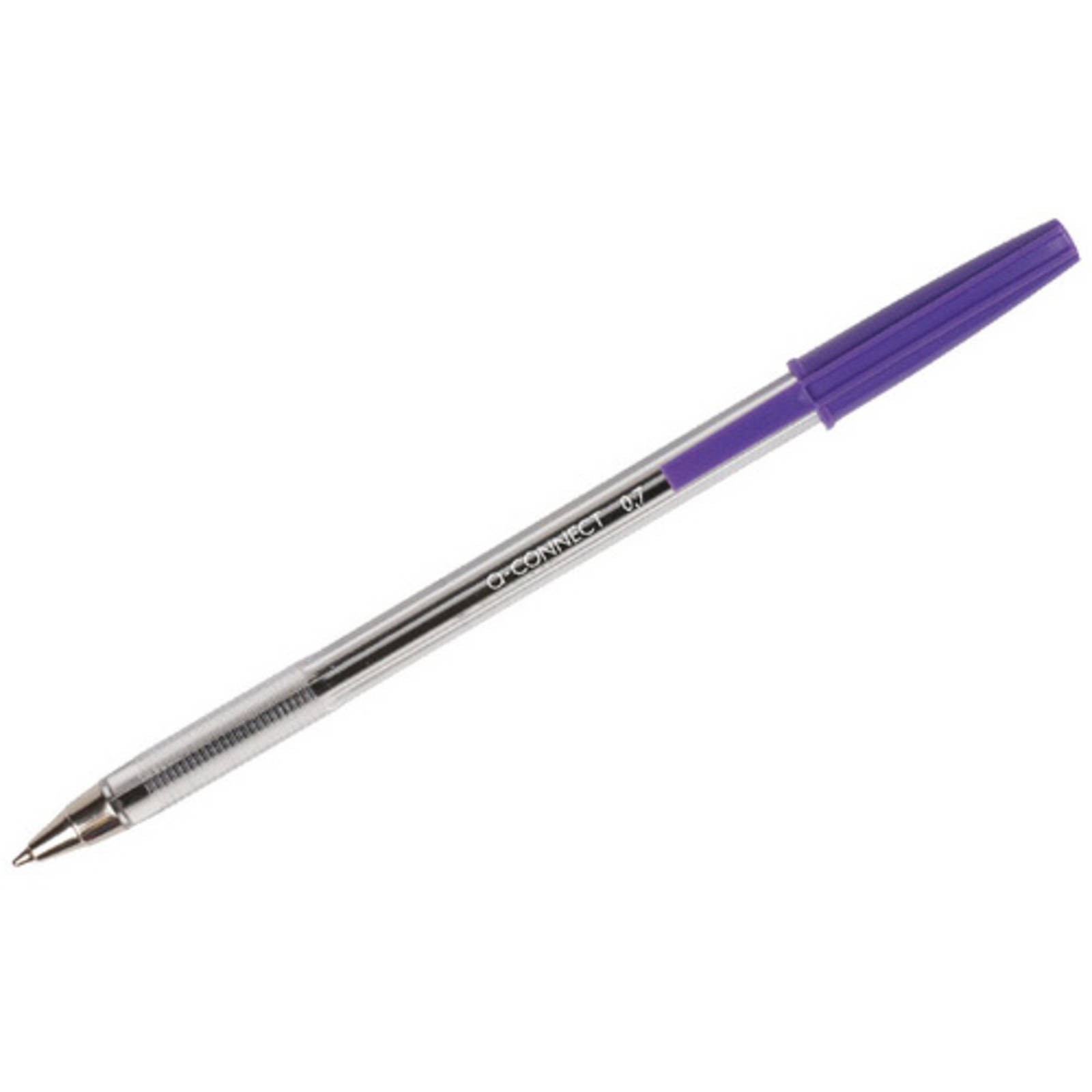 Q-Connect Ballpoint Pen Medium Violet / Purple (Pack of 50) KF11497 - Image 2