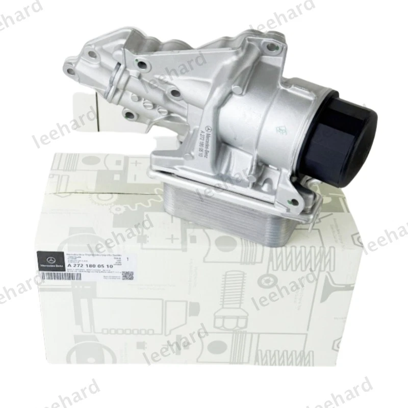 NEW Oil Filter Housing With Cooler 2721800510 For Mercedes Benz 272 180 0510 - Image 2 of 4