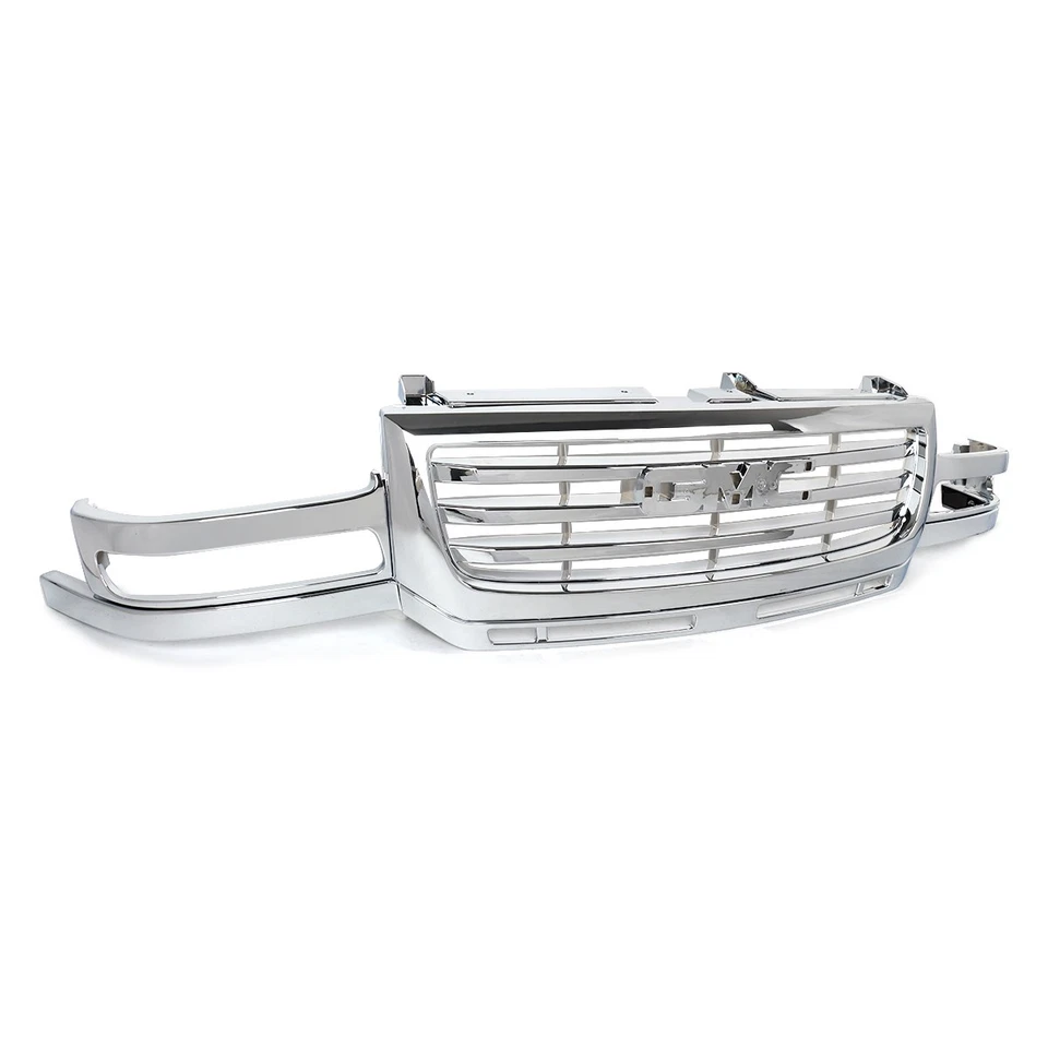 Chrome Front Grille Assembly For 2003-2007 GMC Sierra 2500 3500 HD 19130795 NEW - Image 3 of 4