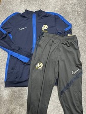 Nikes Men  s 2 Set Track Jacket/Pants Academy Medium Dri Fit Slim Fit Training