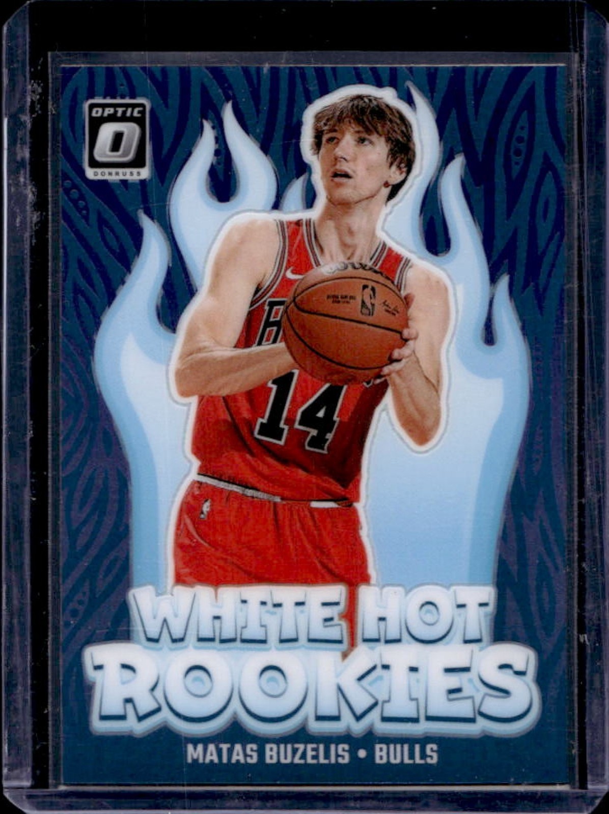 2024-25 Donruss Optic Matas Buzelis White Hot Rookies Purple RC #10 Bulls