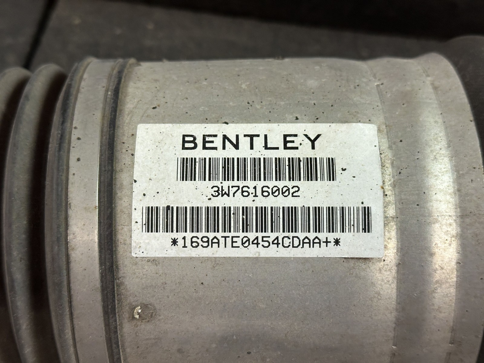 03-12 BENTLEY CONTINENTAL REAR PASSENGER RIGHT RH AIR RIDE STRUT SHOCK 3W7616002