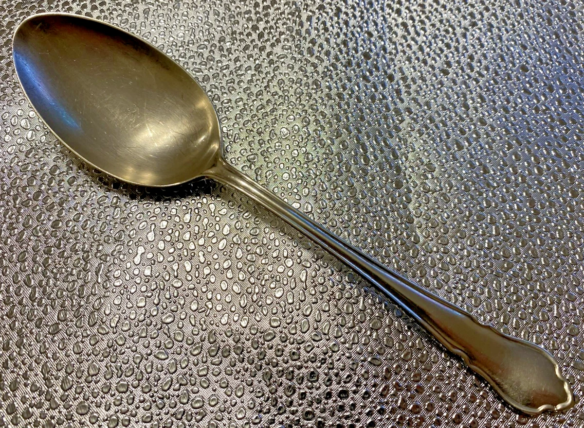 Vintage Harrods of London Silver Plated Du Barry Serving Spoon - 21.5cm Length