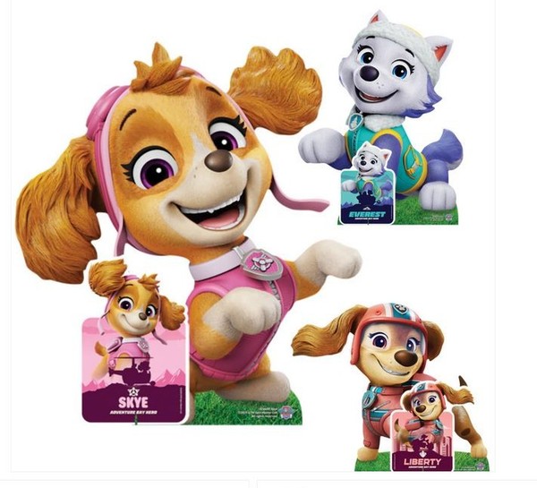 Pappaufsteller Set Paw Patrol - Skye, Liberty Und Everest-image
