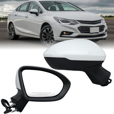Right Passenger Side Mirror Fits 2016-2019 Chevy Cruze White 3Pins