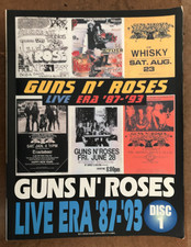 GUNS N' ROSES Live Era '87-'93 Disc 1 Band Score Japan Guitar Bass Drums TAB