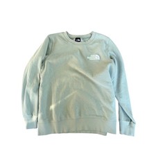 The North Face Womens Crewneck Sweatshirt Mint Green Embroidered Logo Medium