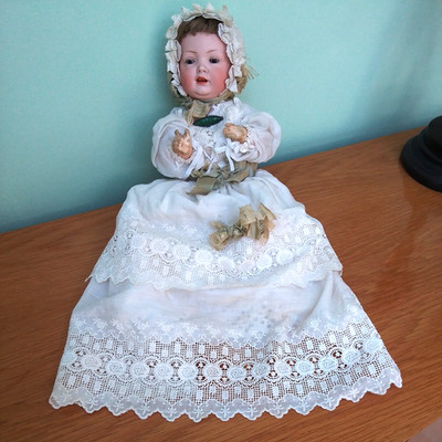 Liebling 14'' Baehr & Proeschild Form 585 Biskuitkopf antike Babypuppe um 1912